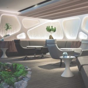 Wellness Clubs with Indoor Garden and consumption lounge